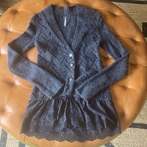 NWOT* Free People Cardigan Sweater, XS, FLAW
